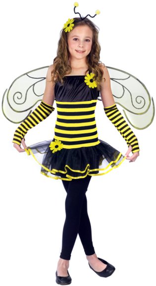 Children's costume bees with their own hands Children's costume bees with their own hands
