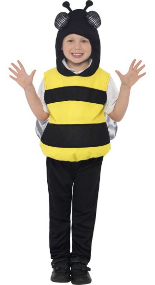 Children's costume bees with their own hands