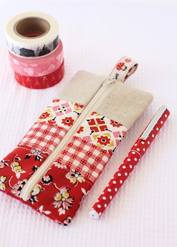 How to sew a school pencil case yourself