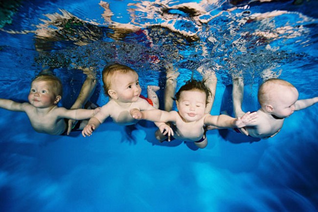 Swimming of babies