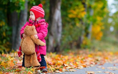 Children on a walk photo