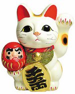 Three-colored cats: Maneki-kak