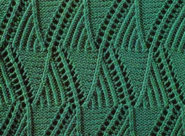 Openwork with knitting needles for beginners