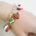 Bracelets made of polymer clay