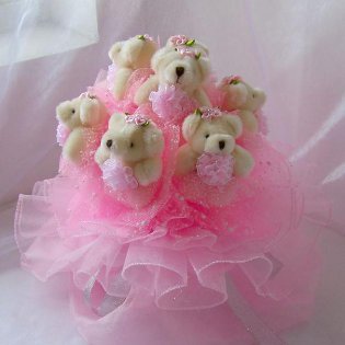 How to make a bouquet of soft toys