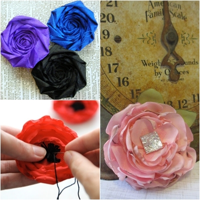 Satin flowers with your own hands