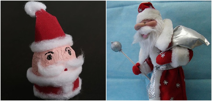 Grandfather Frost with his own hands for the New Year 2017 - step by step master classes from improvised materials, plastic bottles, glasses, photos and videos
