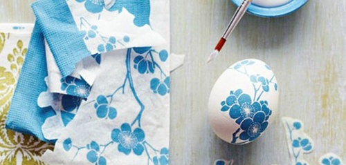 Easter decoupage of eggs Easter decoupage of eggs