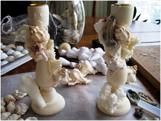 white candlesticks