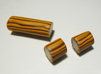 Polymer clay beads with own hands