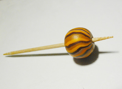 Polymer clay beads with own hands