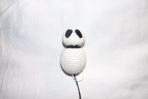 Knitted Panda Toy with Your Own Hands