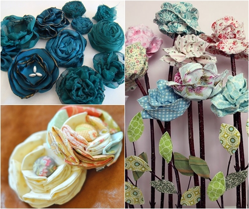 Artificial flowers with own hands