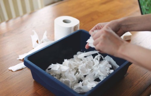 Artificial snow with own hands