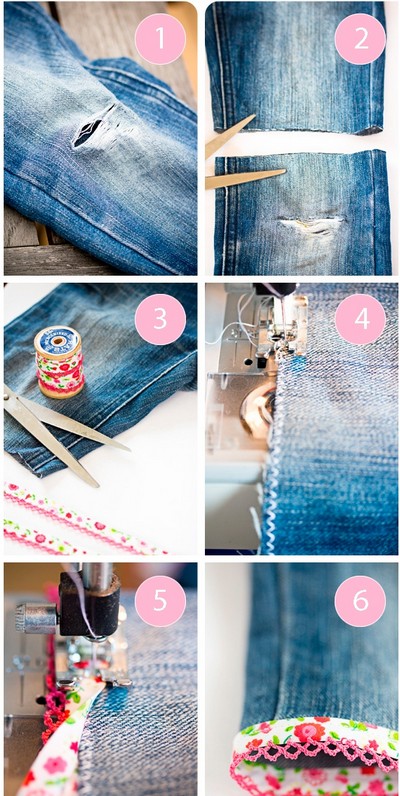How to make jeans from shorts