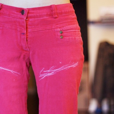 How to make jeans from shorts