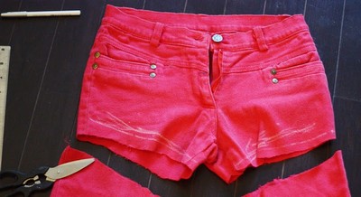 How to make jeans from shorts