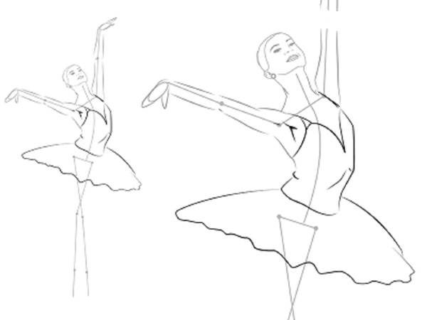 How to draw a ballerina easily and simply