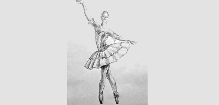 How to draw a ballerina easily and simply