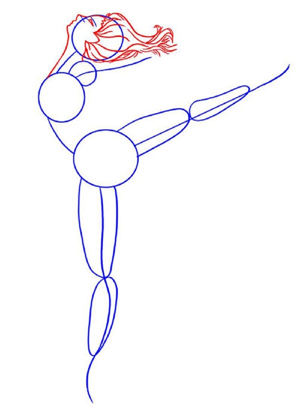 How to draw a ballerina easily and simply