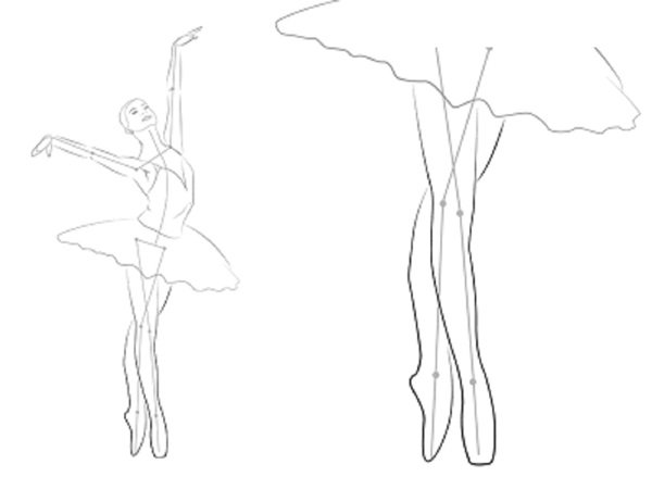 How to draw a ballerina easily and simply