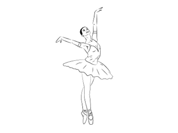 How to draw a ballerina easily and simply