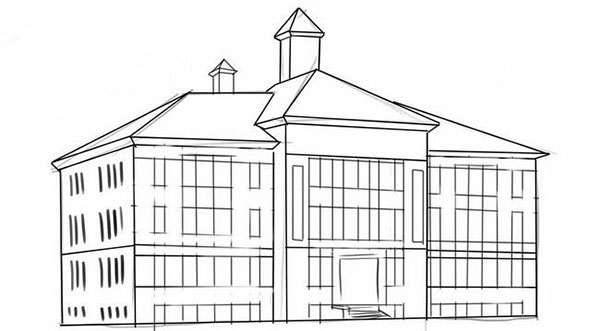 How to draw a school, teachers