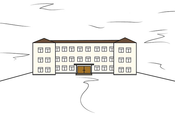 How to draw a school, teachers
