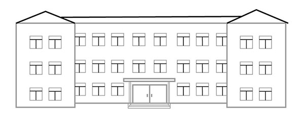 How to draw a school, teachers