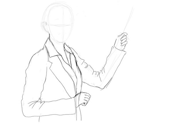 How to draw a school, teachers