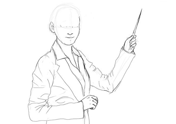 How to draw a school, teachers