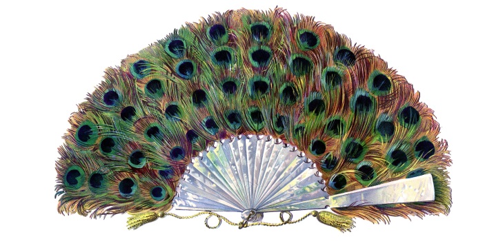 Fabulous peacock made of colored paper