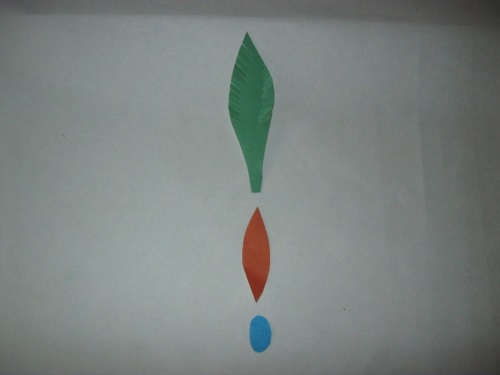 Fabulous peacock made of colored paper