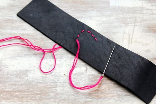 How to make a leather bracelet with your own hands