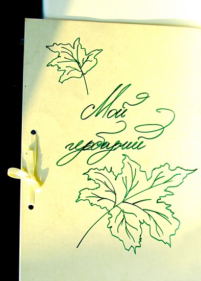 Learning to make a herbarium and an album for him with their own hands