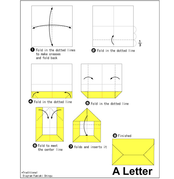 Envelope of paper A4 with your own hands