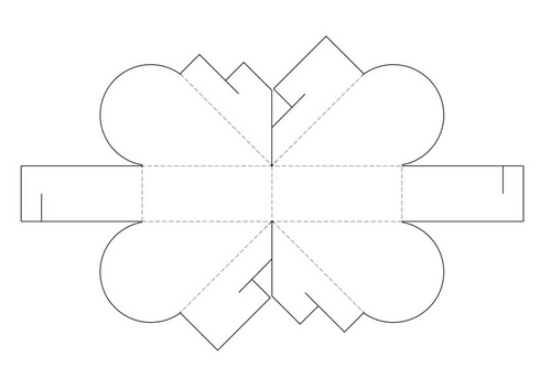 How to make a box in the shape of a heart