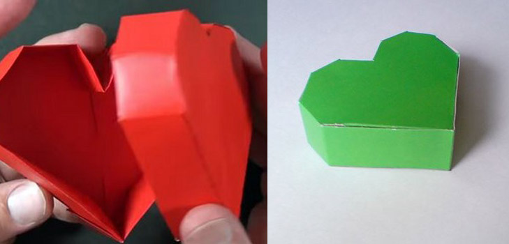 How to make a heart-shaped box with your own hands, a step-by-step master class with a photo