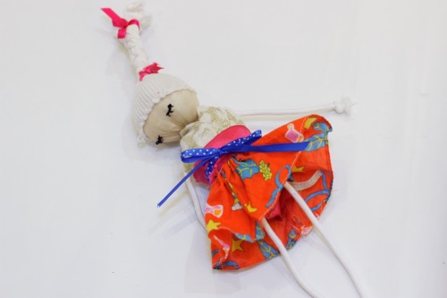Doll puppet from improvised materials