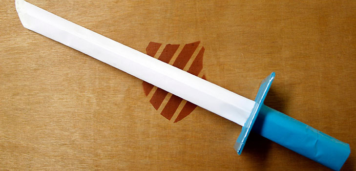 How to make a sword from paper with your own hands