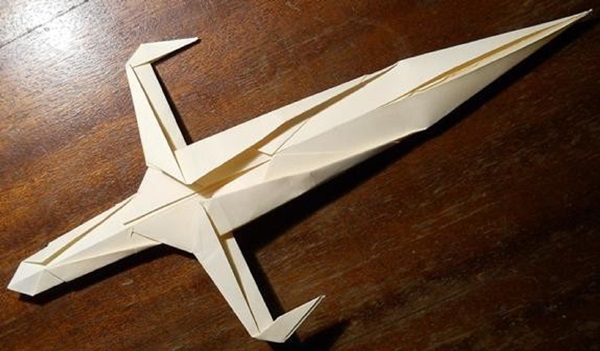 How to make a sword from paper with your own hands