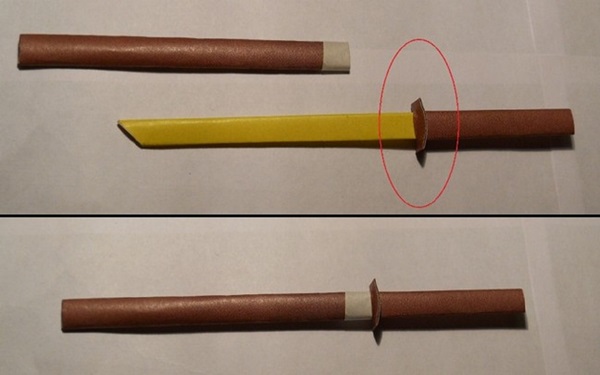 How to make a sword from paper with your own hands
