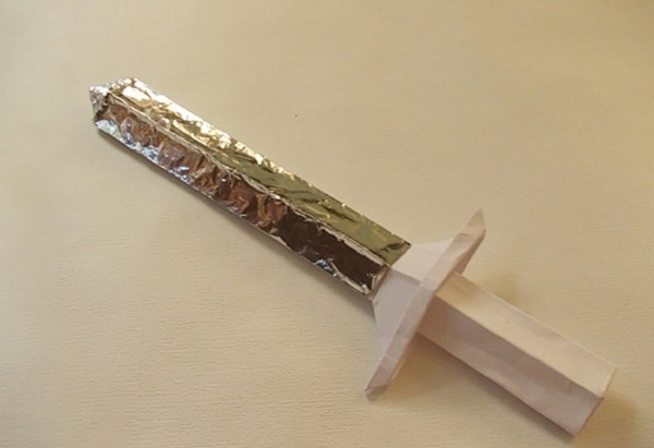 How to make a sword from paper with your own hands