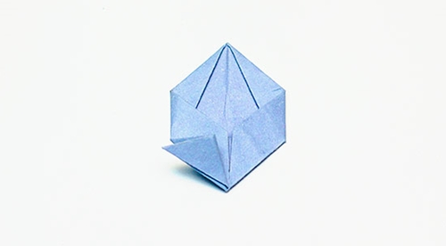 How to make an origami flower with your own hands