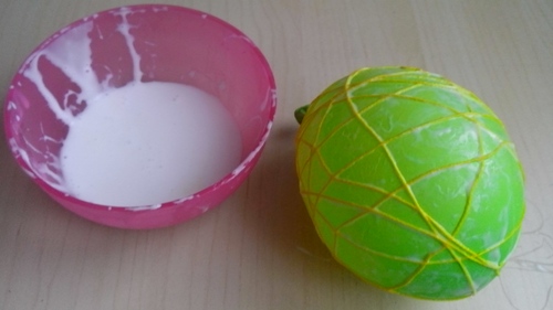 Easter chicken with own hands