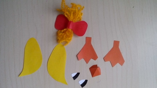 Easter chicken with own hands