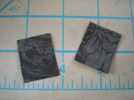 Cut out two rectangles