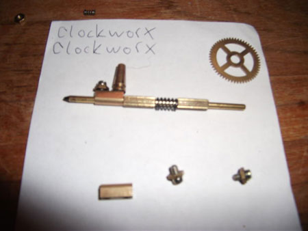 put a hollow piece on the rod