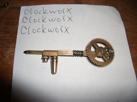 screw the gear to the handle