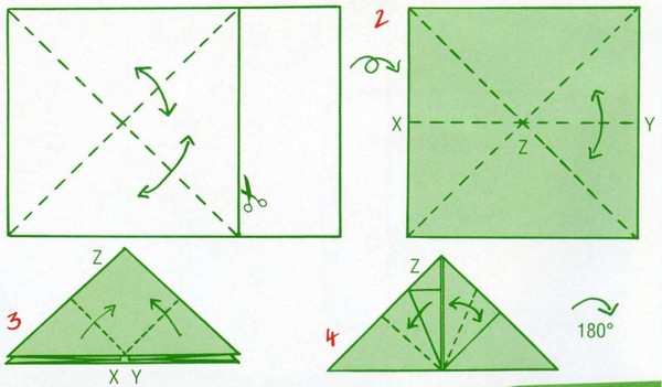 How to make a plane from paper in stages